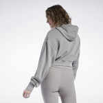 REEBOK CLASSICS NATURAL DYE CROPPED HOODIE - BRÚN GRÁ